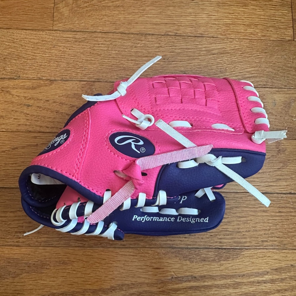 Rawlings Pink and Purple Baseball Glove